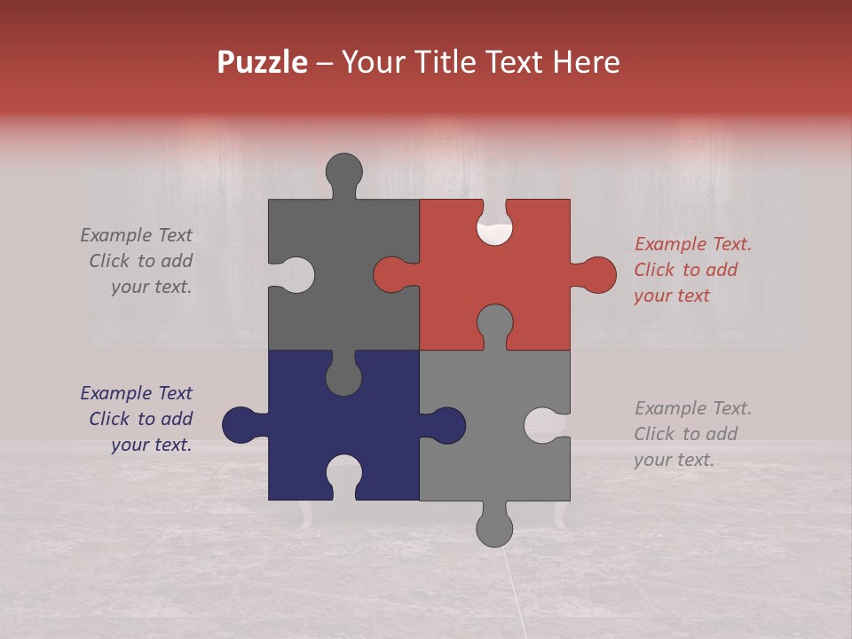 Bedroom Sofa Chairs PowerPoint Template