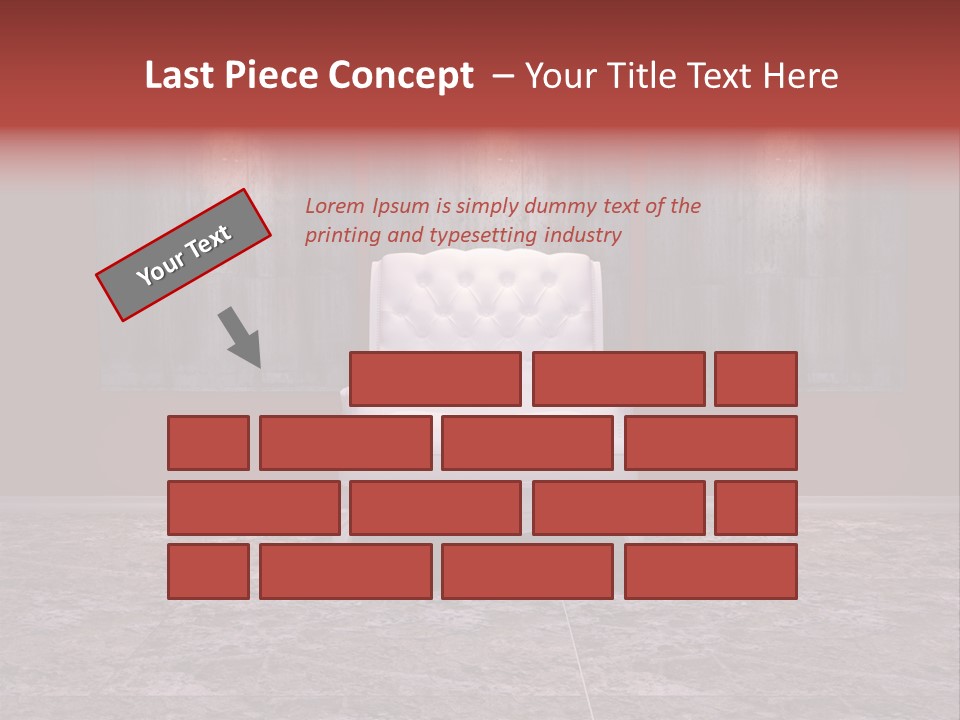 Bedroom Sofa Chairs PowerPoint Template