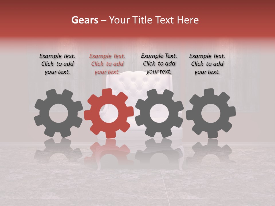 Bedroom Sofa Chairs PowerPoint Template