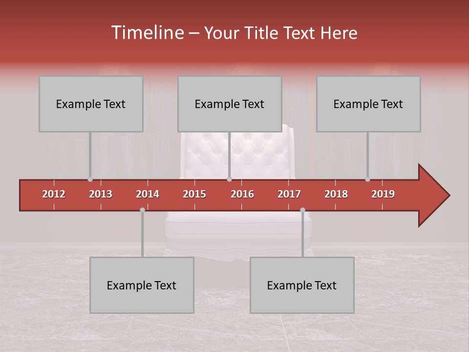Bedroom Sofa Chairs PowerPoint Template