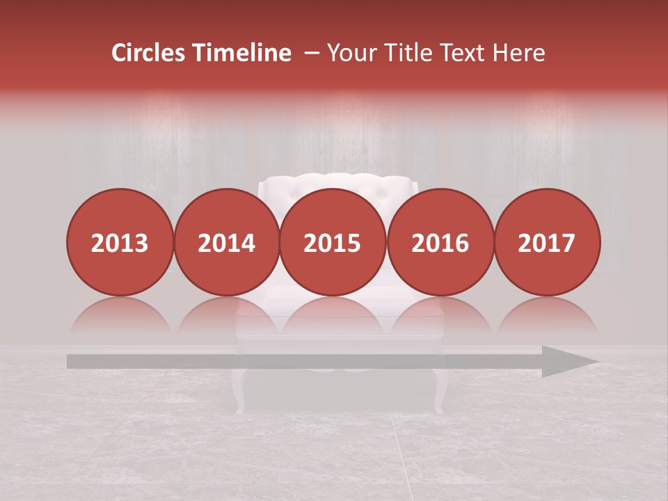 Bedroom Sofa Chairs PowerPoint Template