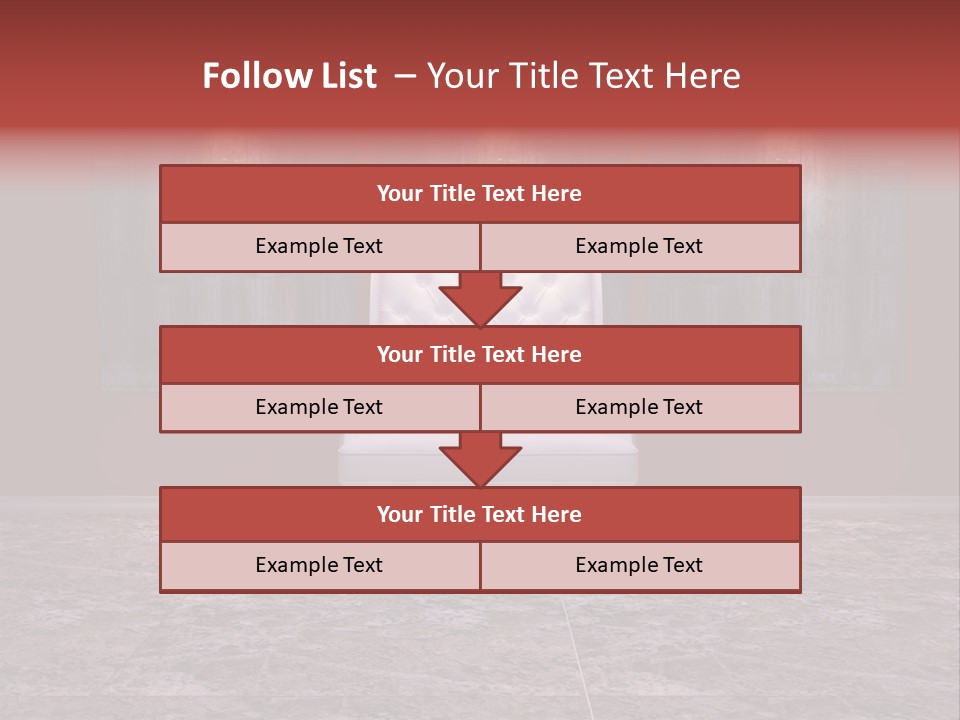 Bedroom Sofa Chairs PowerPoint Template