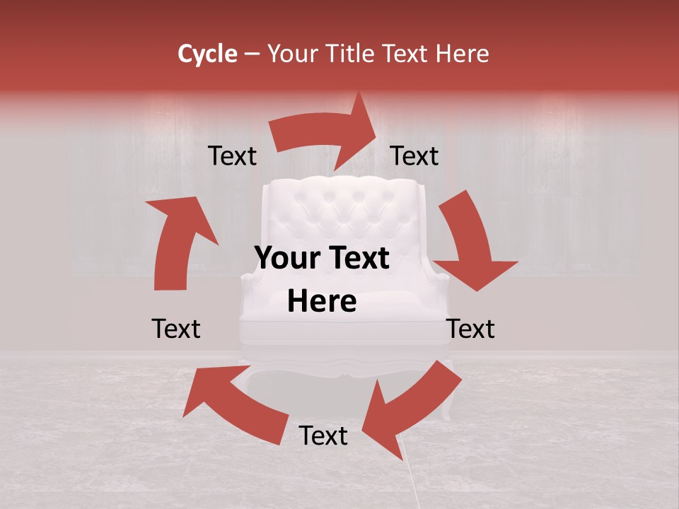 Bedroom Sofa Chairs PowerPoint Template