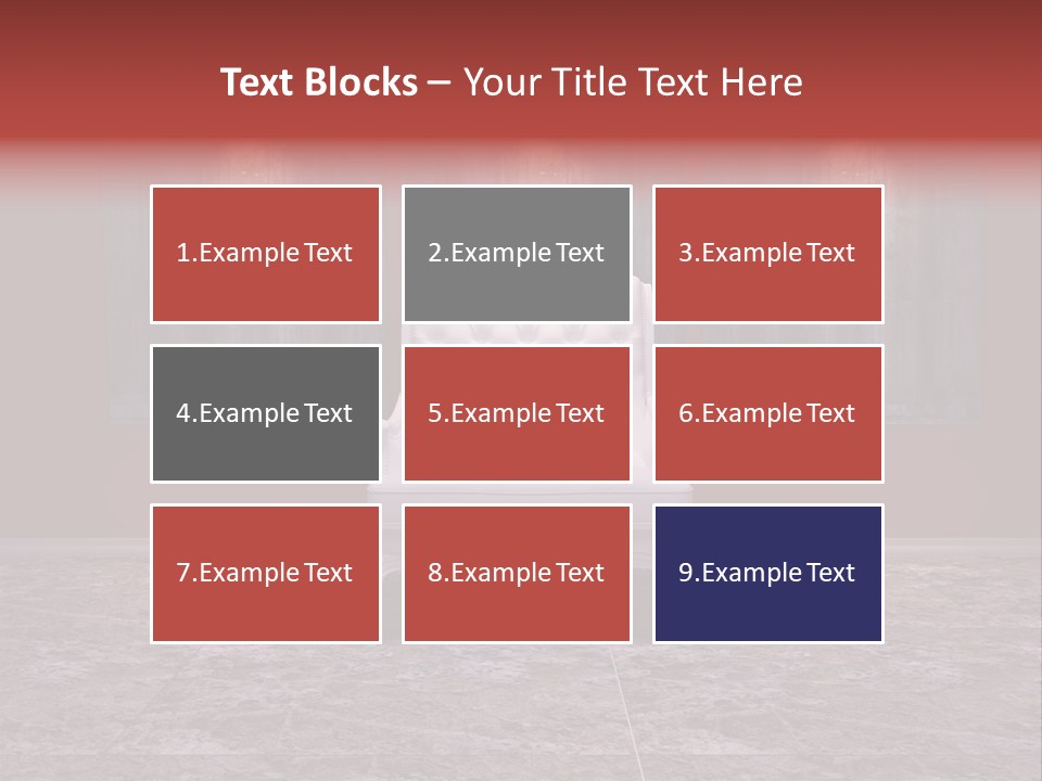 Bedroom Sofa Chairs PowerPoint Template
