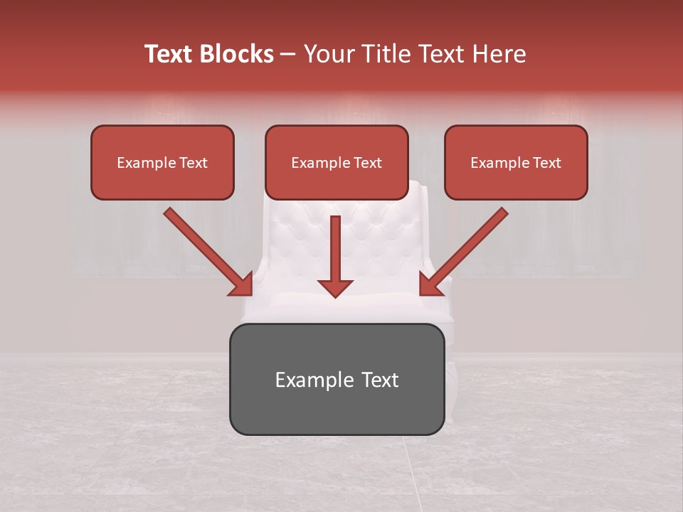 Bedroom Sofa Chairs PowerPoint Template