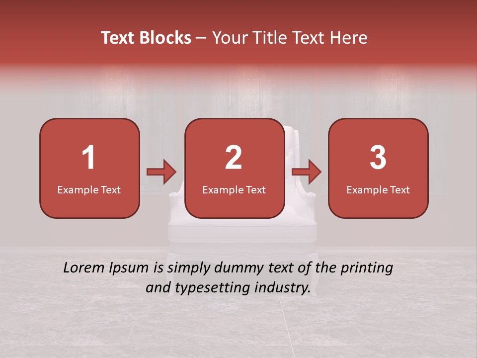 Bedroom Sofa Chairs PowerPoint Template