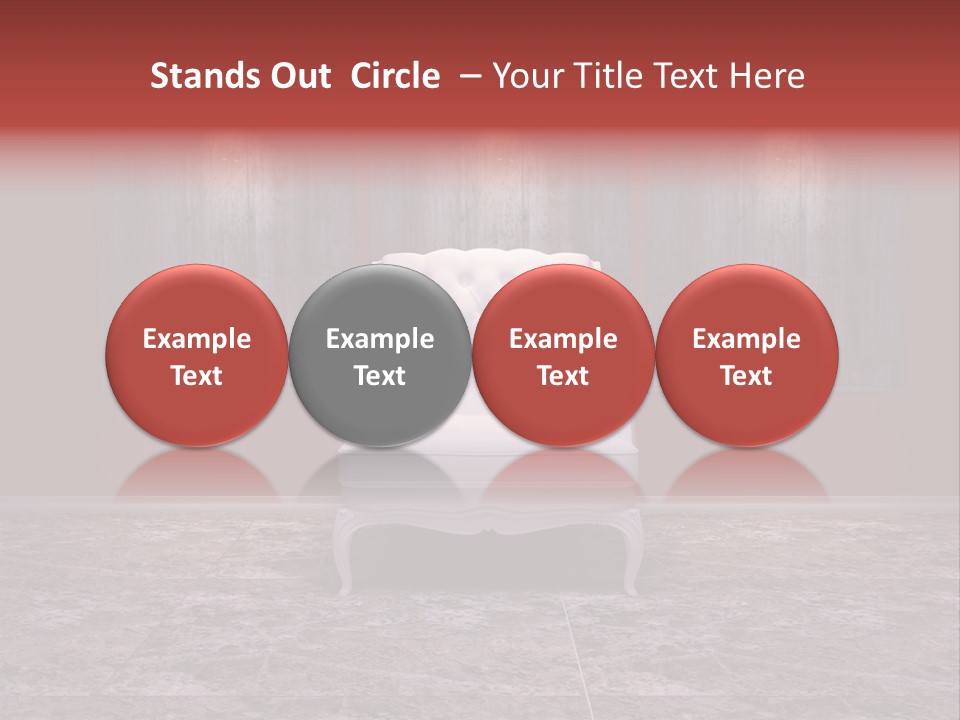 Bedroom Sofa Chairs PowerPoint Template