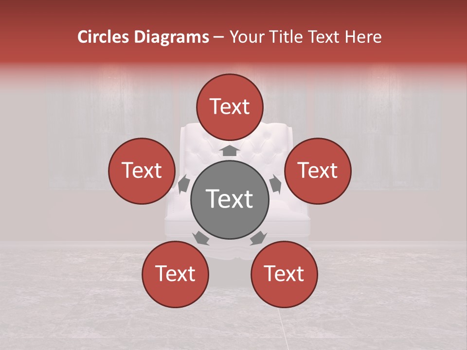 Bedroom Sofa Chairs PowerPoint Template