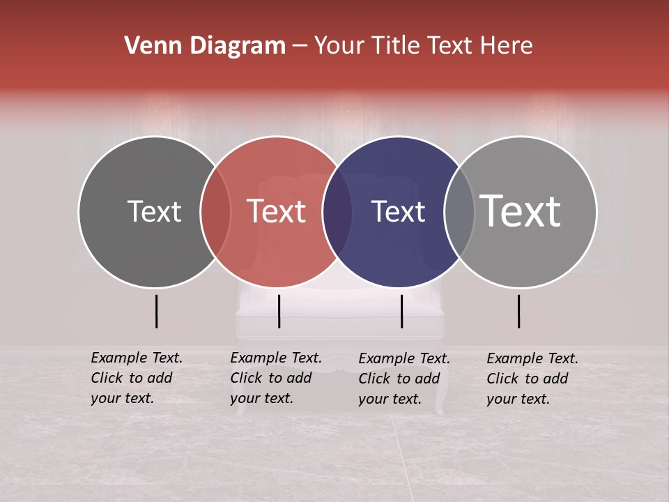 Bedroom Sofa Chairs PowerPoint Template