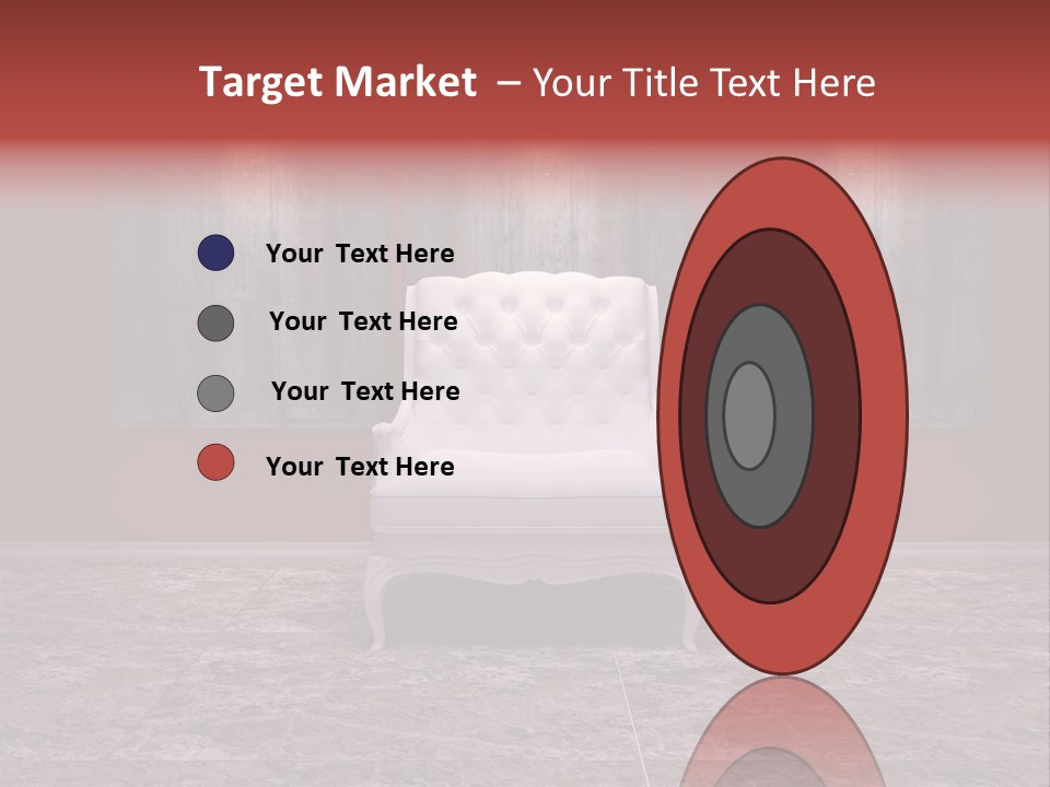 Bedroom Sofa Chairs PowerPoint Template