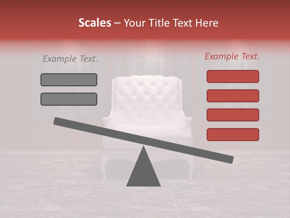 Bedroom Sofa Chairs PowerPoint Template