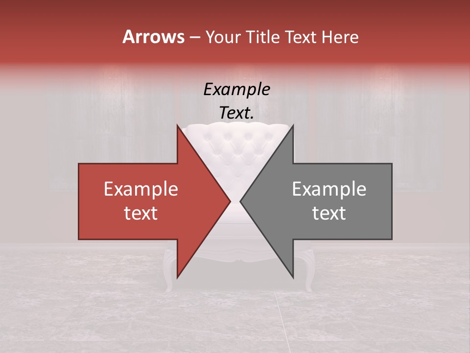 Bedroom Sofa Chairs PowerPoint Template