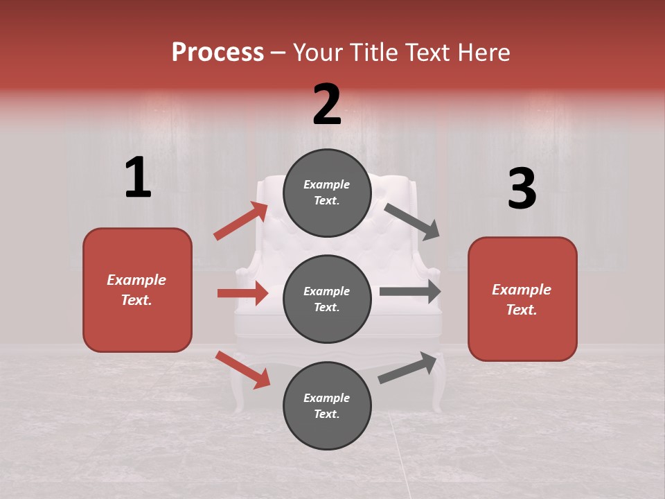 Bedroom Sofa Chairs PowerPoint Template