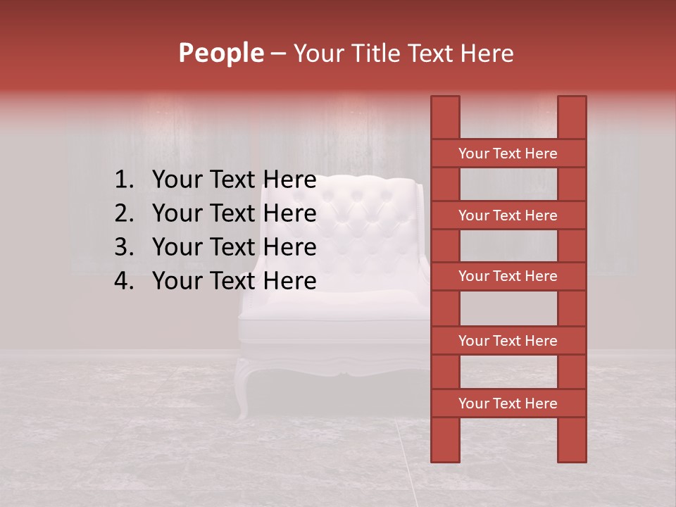 Bedroom Sofa Chairs PowerPoint Template
