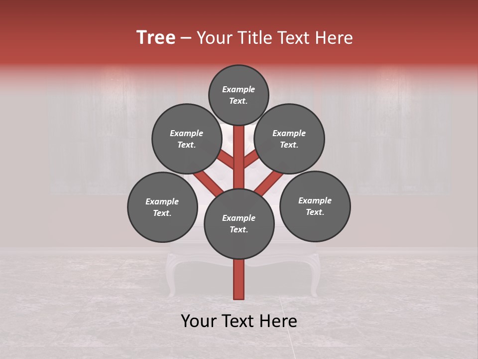 Bedroom Sofa Chairs PowerPoint Template