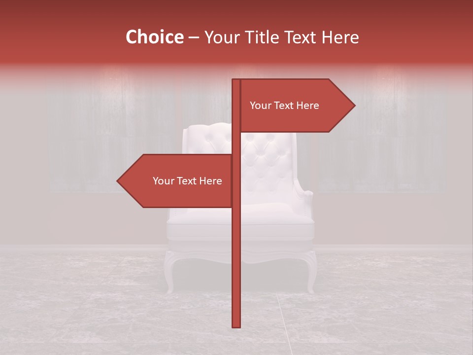 Bedroom Sofa Chairs PowerPoint Template