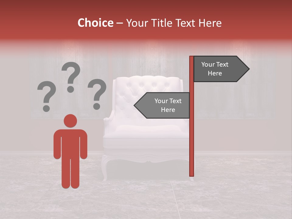 Bedroom Sofa Chairs PowerPoint Template