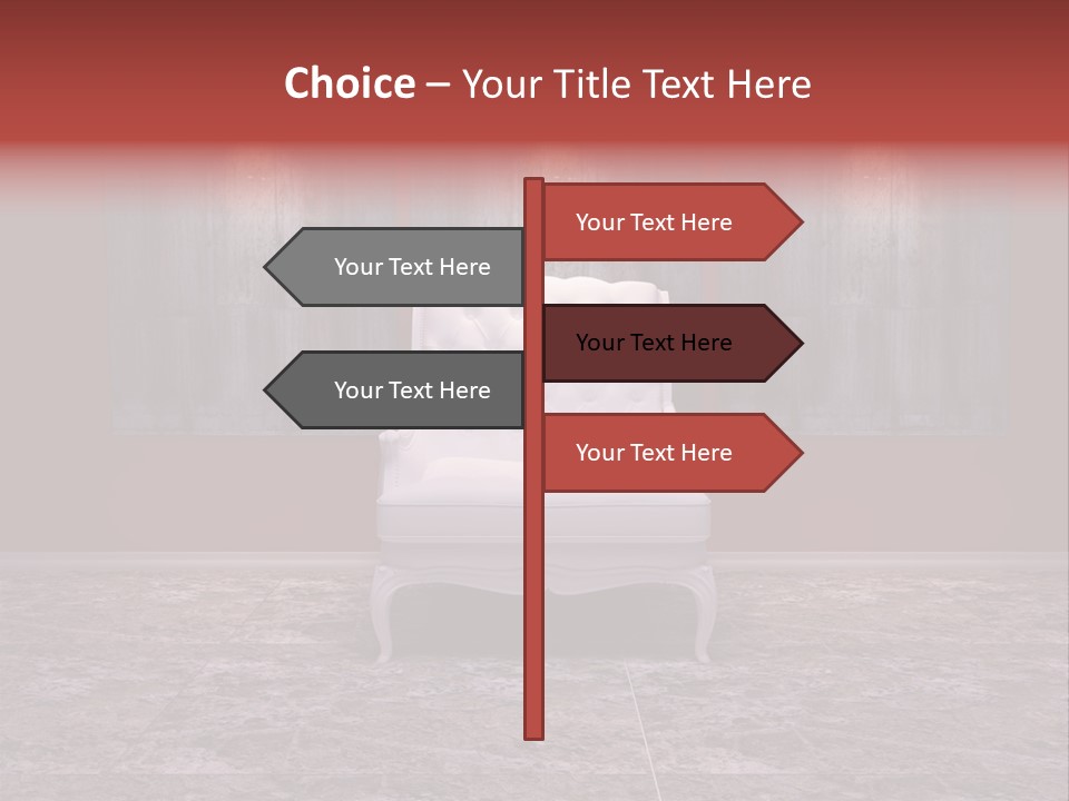 Bedroom Sofa Chairs PowerPoint Template