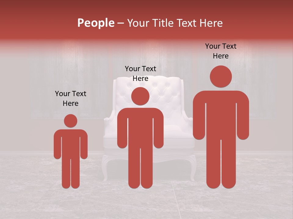 Bedroom Sofa Chairs PowerPoint Template