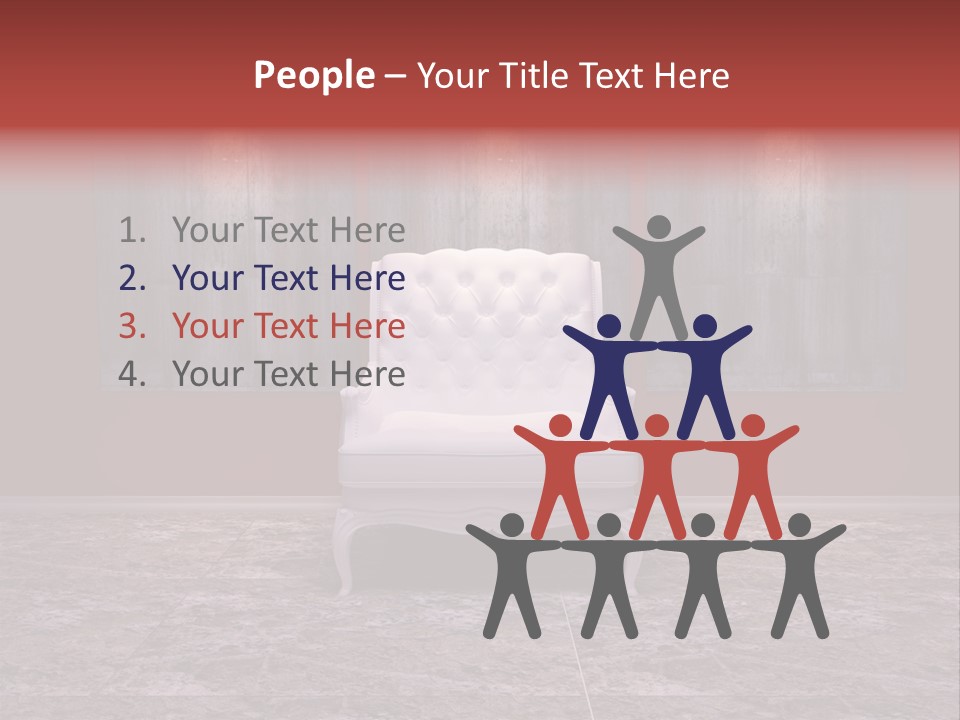 Bedroom Sofa Chairs PowerPoint Template