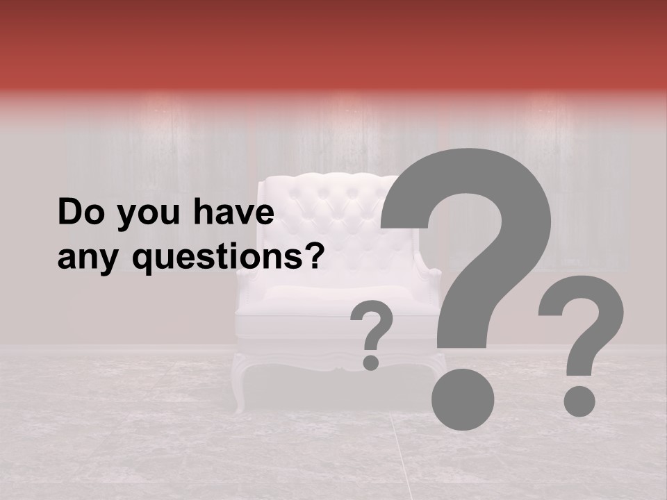 Bedroom Sofa Chairs PowerPoint Template