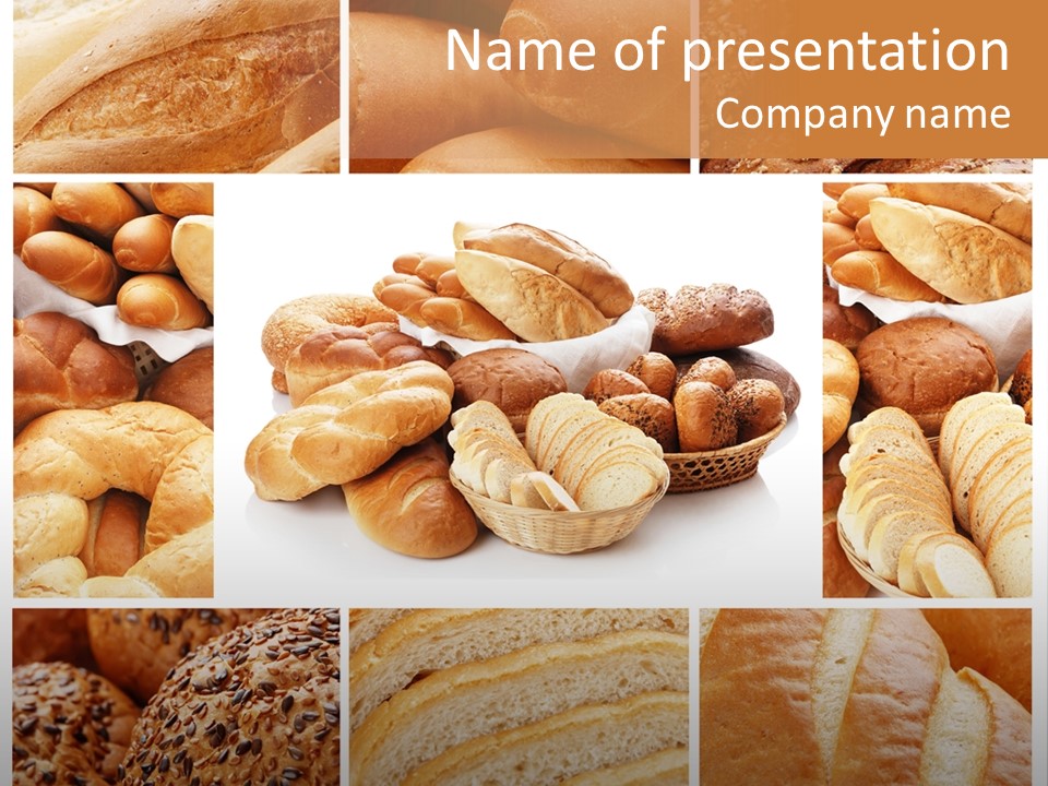 Bread Collage PowerPoint Template