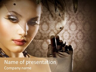 Beauty Portrait PowerPoint Template