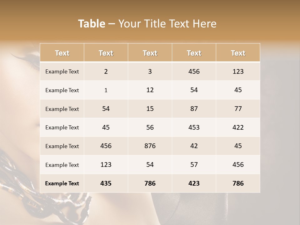 Beauty Portrait PowerPoint Template