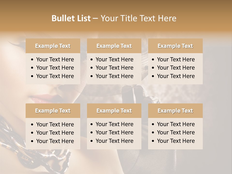 Beauty Portrait PowerPoint Template