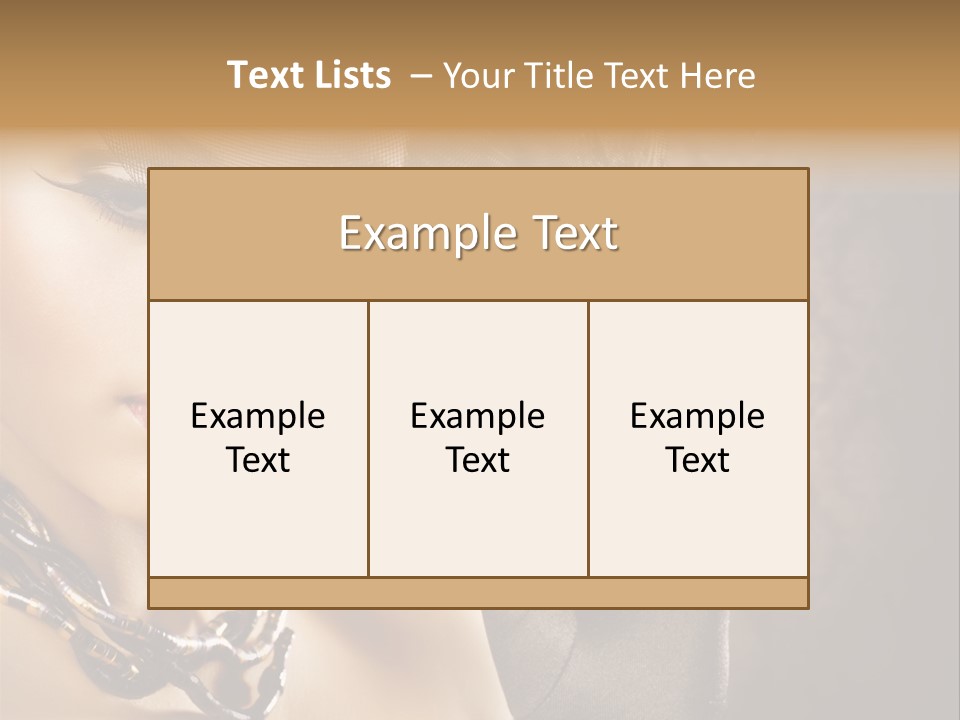 Beauty Portrait PowerPoint Template