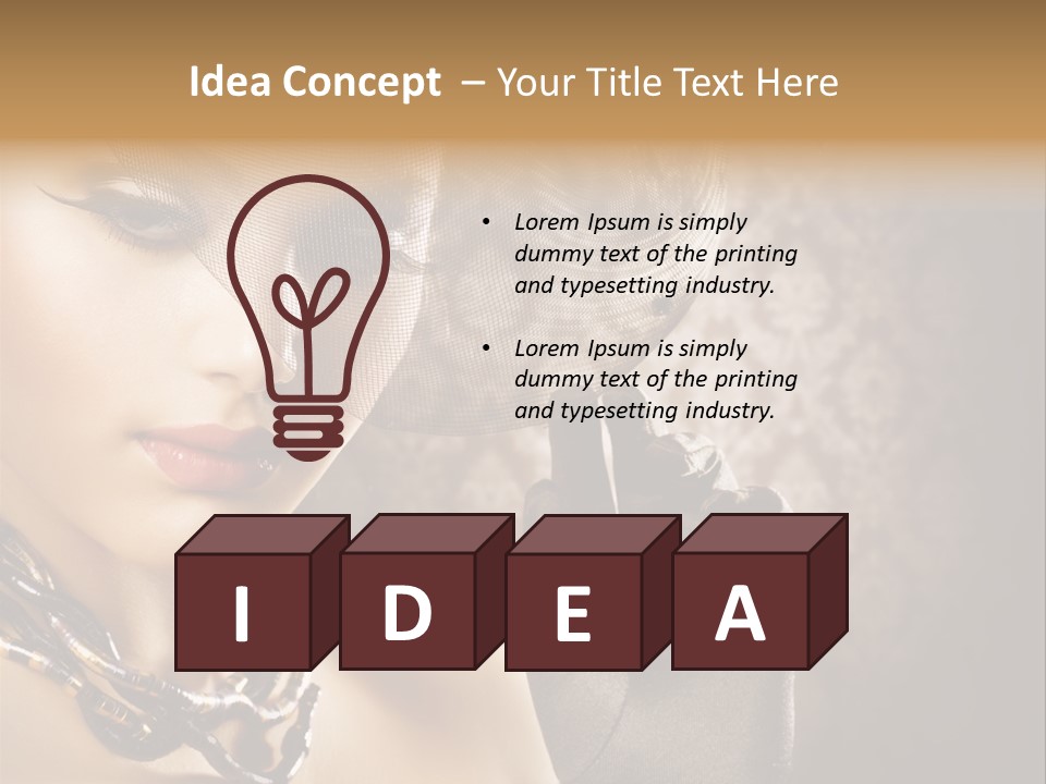 Beauty Portrait PowerPoint Template