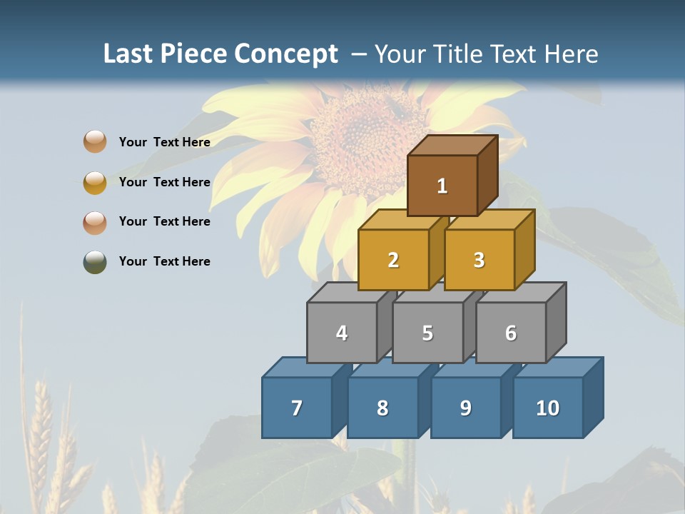 Flower Bright Bee PowerPoint Template