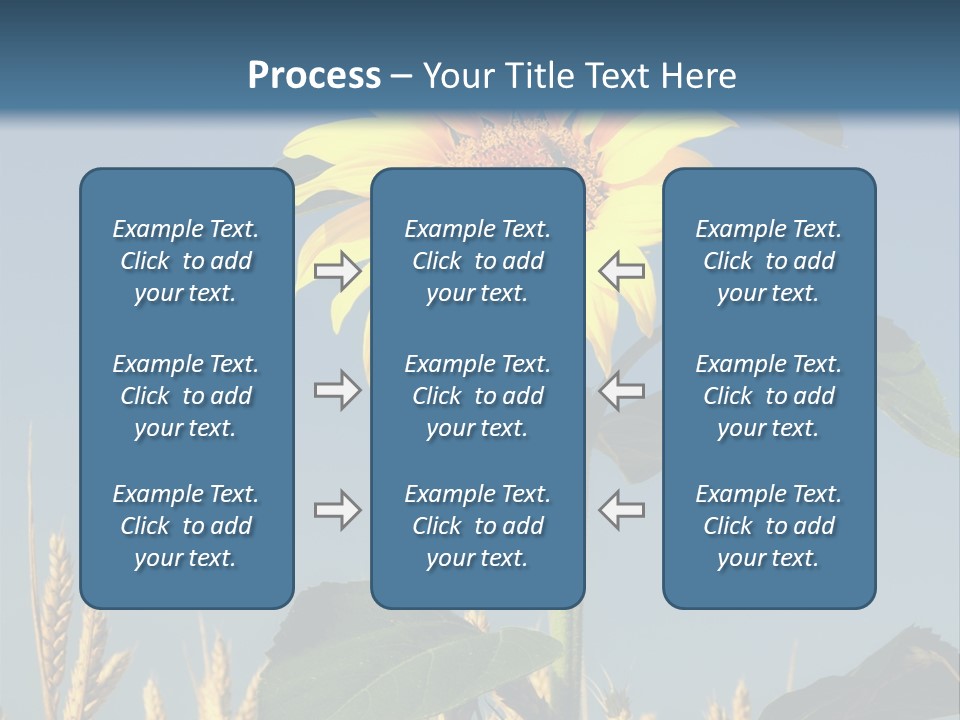 Flower Bright Bee PowerPoint Template
