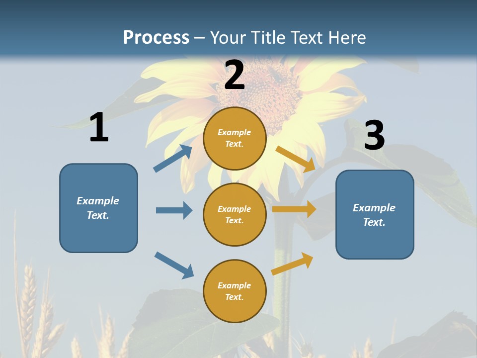 Flower Bright Bee PowerPoint Template