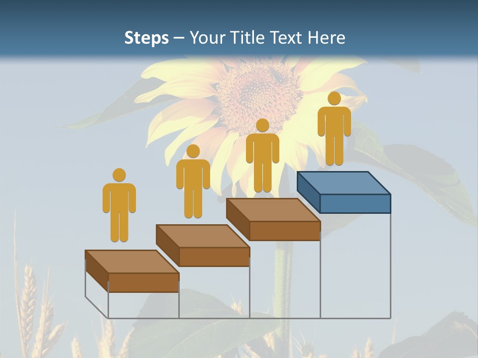 Flower Bright Bee PowerPoint Template