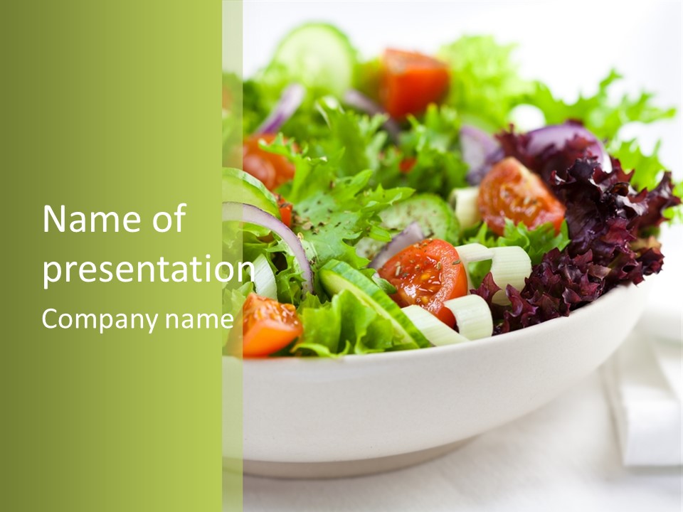 Healthy Salad PowerPoint Template