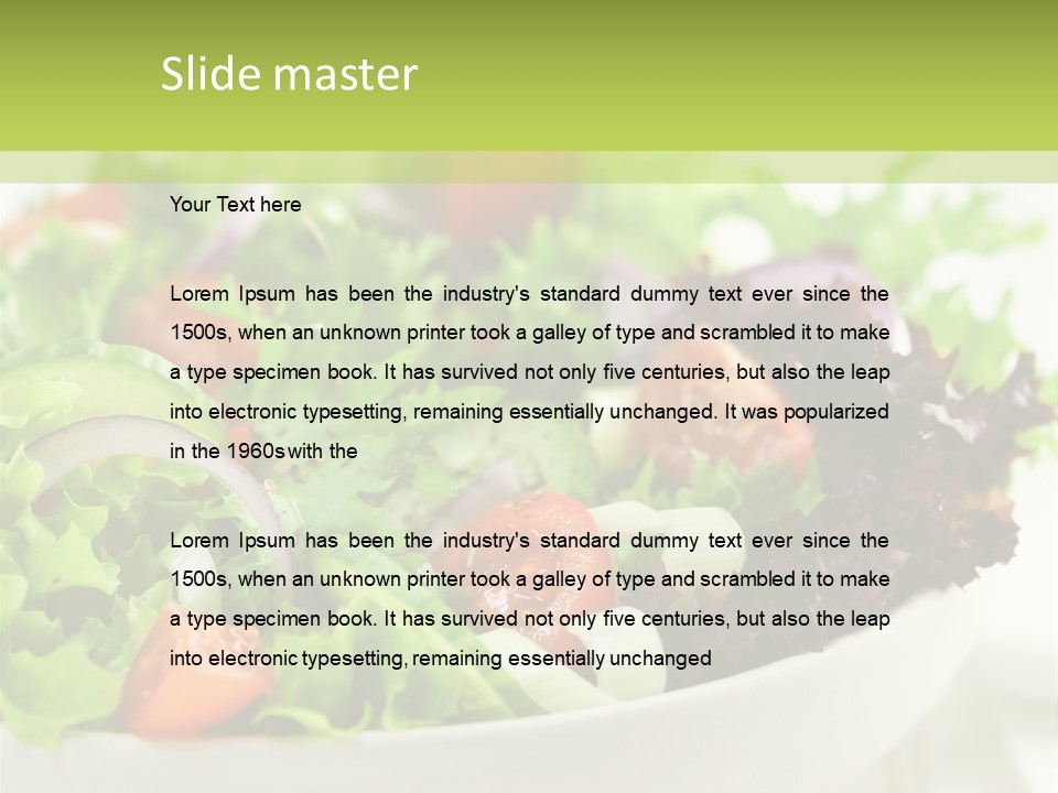 Healthy Salad PowerPoint Template