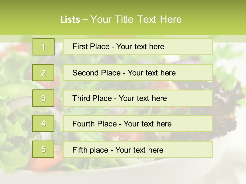 Healthy Salad PowerPoint Template