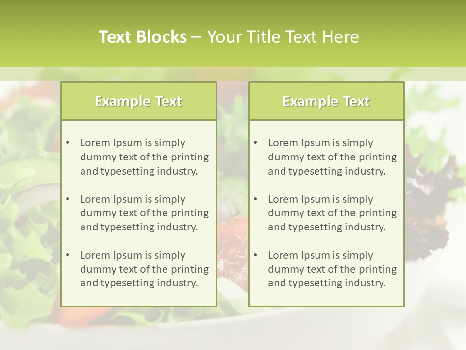 Healthy Salad PowerPoint Template