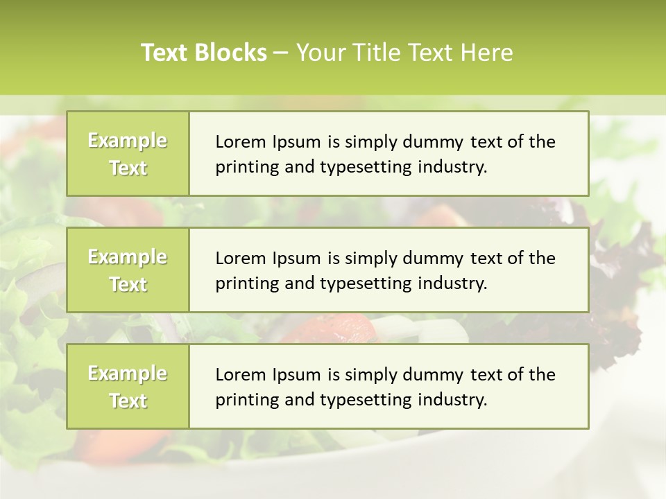 Healthy Salad PowerPoint Template