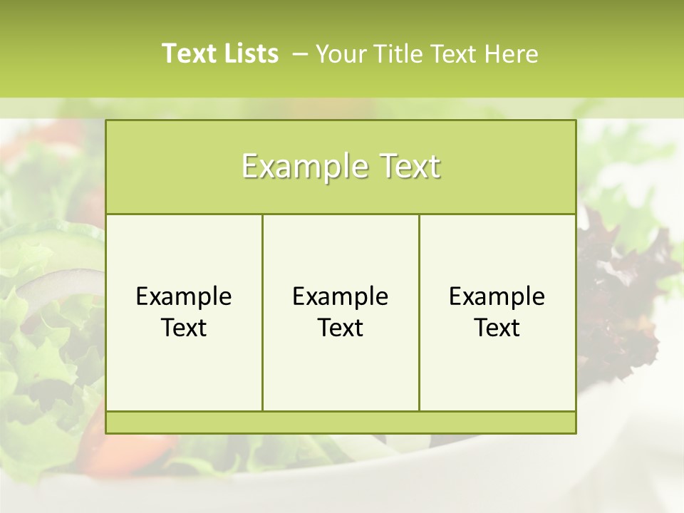 Healthy Salad PowerPoint Template