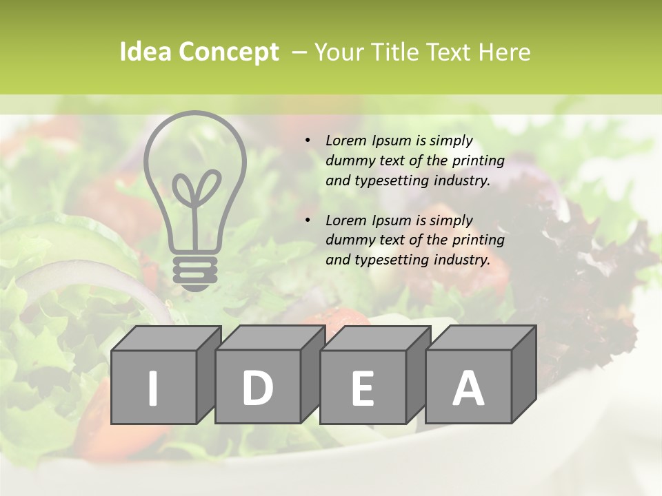 Healthy Salad PowerPoint Template