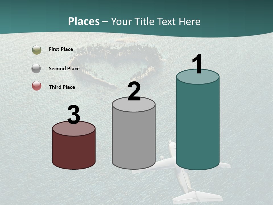Heart Shaped Island PowerPoint Template