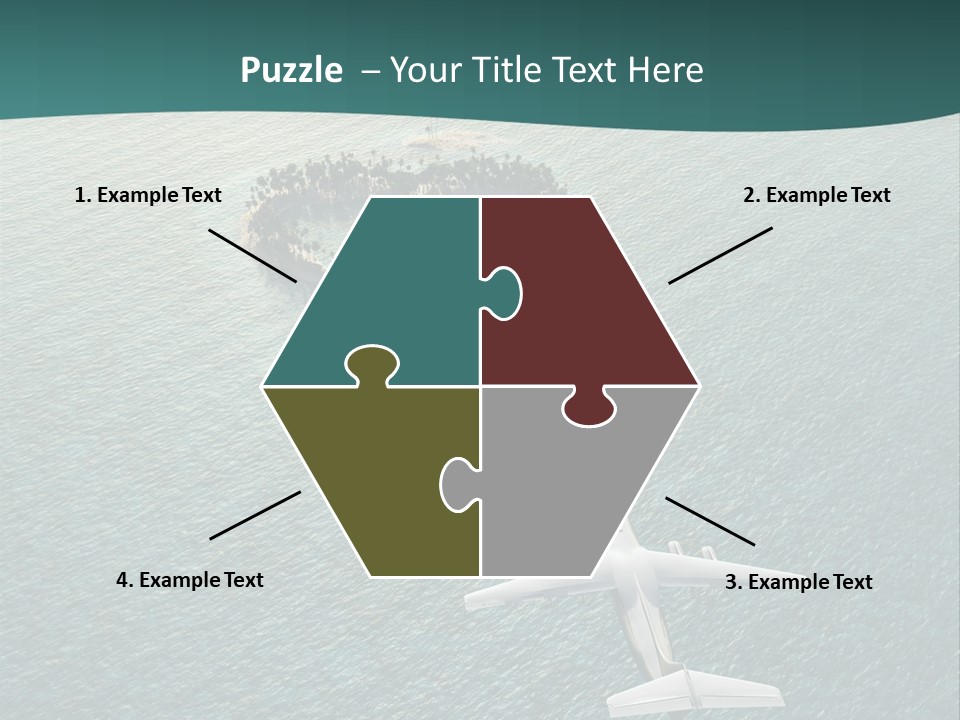 Heart Shaped Island PowerPoint Template