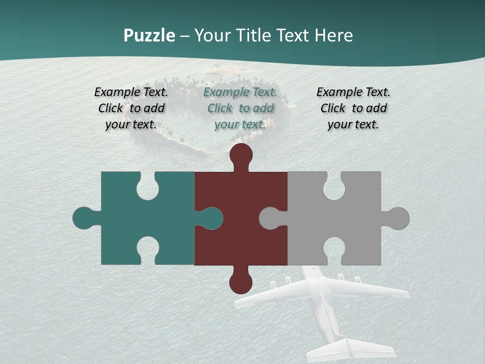 Heart Shaped Island PowerPoint Template