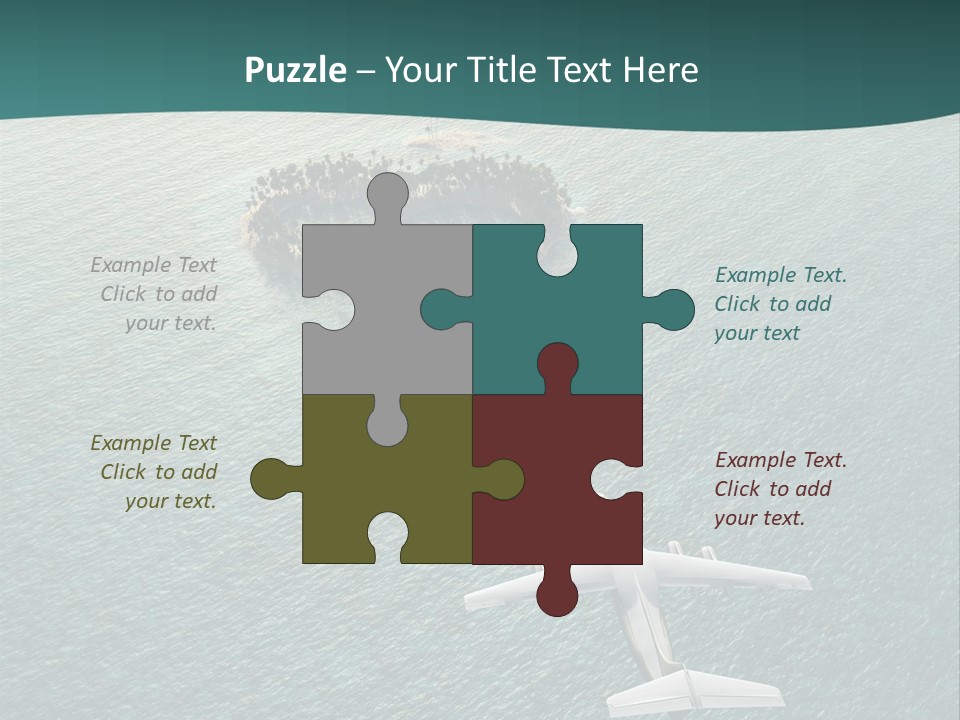 Heart Shaped Island PowerPoint Template