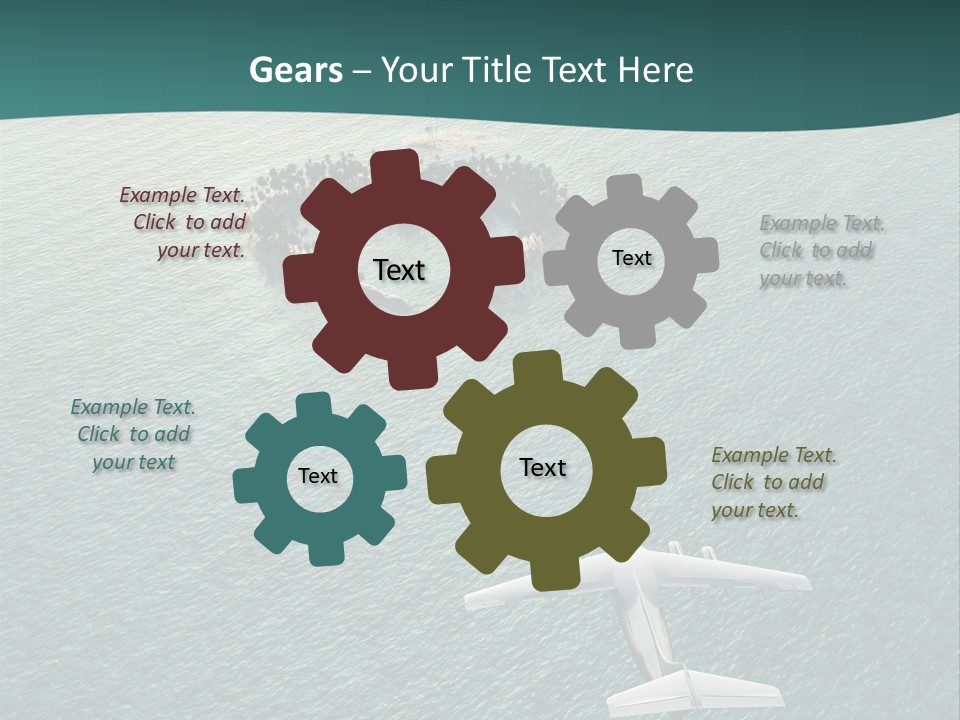 Heart Shaped Island PowerPoint Template