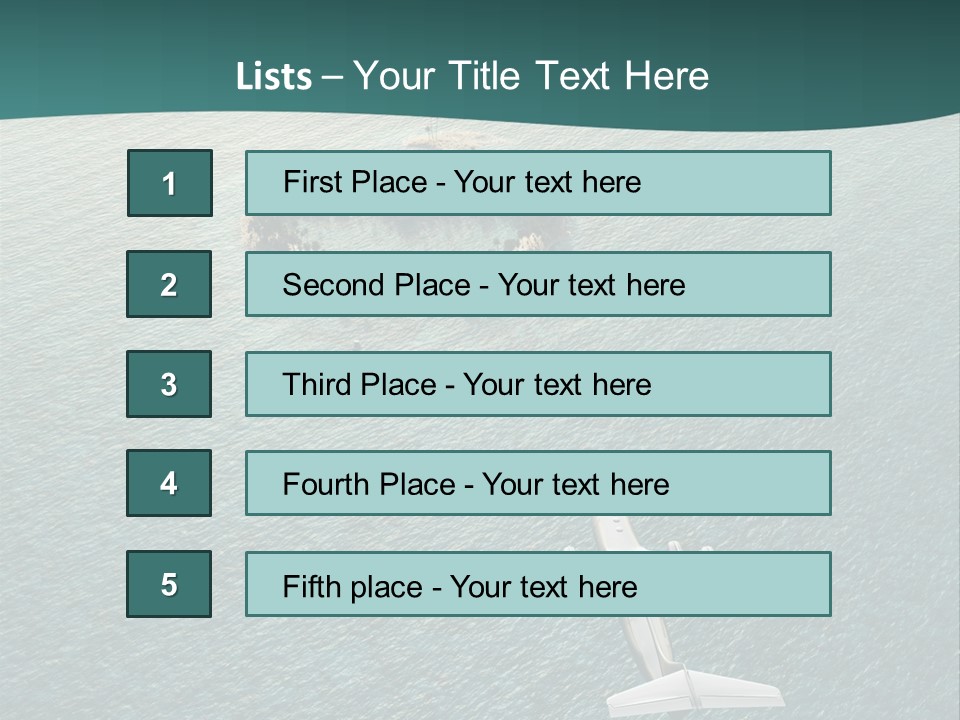 Heart Shaped Island PowerPoint Template