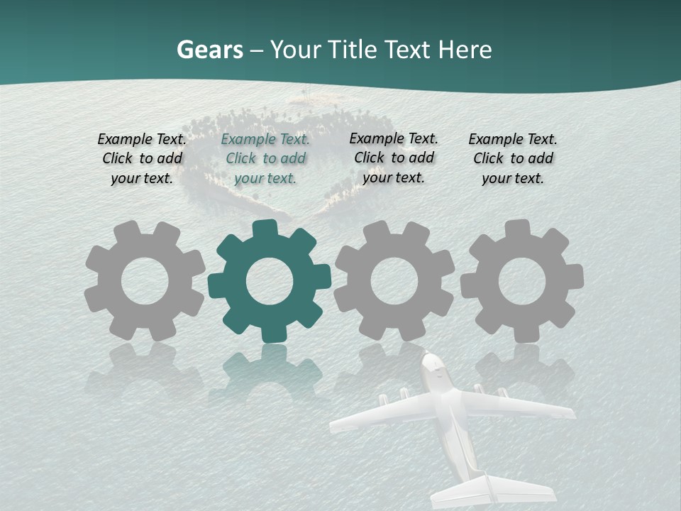 Heart Shaped Island PowerPoint Template