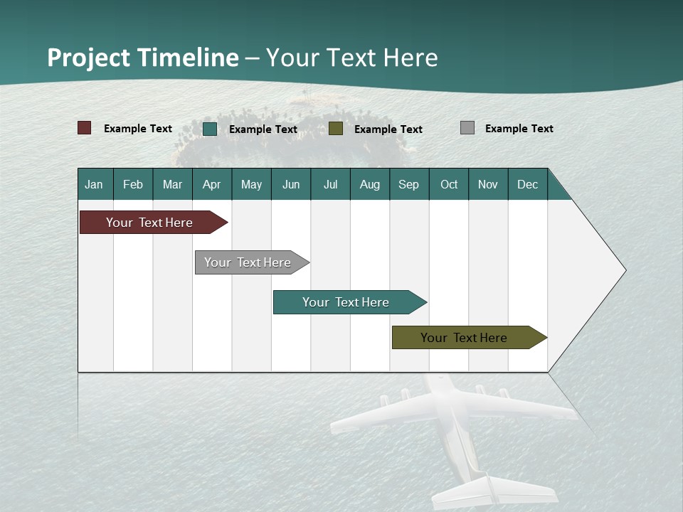 Heart Shaped Island PowerPoint Template